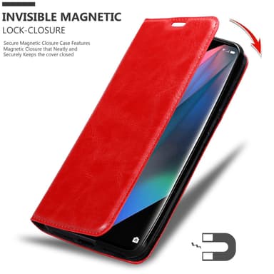 Oppo FIND X3 PRO lommebokdeksel case (rød)