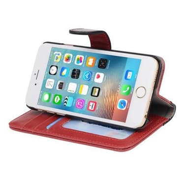 iPhone 6 / 6S lommebokdeksel cover (rød)