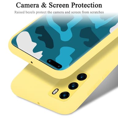 Huawei P40 silikondeksel case (gul)