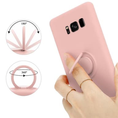 Deksel Samsung Galaxy S8 PLUS Ring Case (rosa)