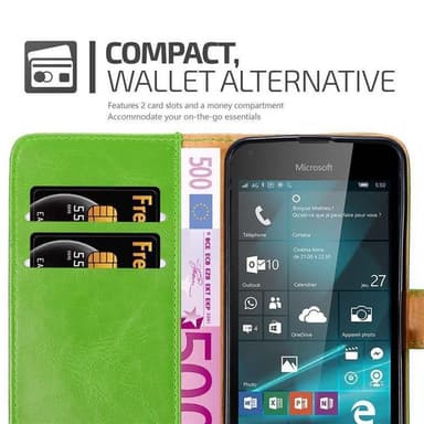 Nokia Lumia 550 lommebokdeksel etui (grønn)
