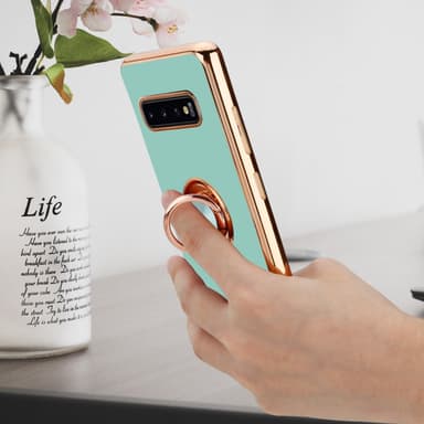 Samsung Galaxy S10 4G silikondeksel case (turkis)