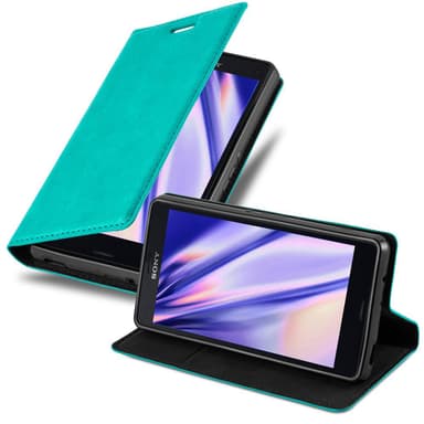 Sony Xperia Z3 COMPACT lommebokdeksel case (turkis)