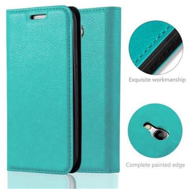 Samsung Galaxy S4 MINI lommebokdeksel case (turkis)