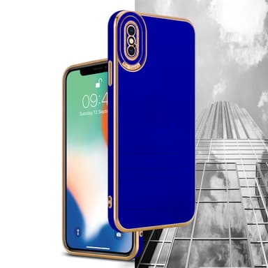 iPhone X / XS silikondeksel cover (blå)