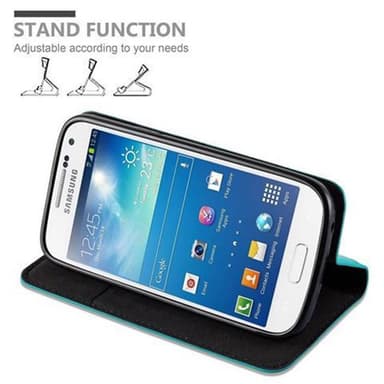 Samsung Galaxy S4 MINI lommebokdeksel case (turkis)