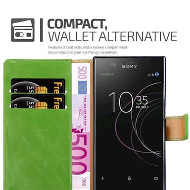 Sony Xperia XZ1 lommebokdeksel etui (grønn)