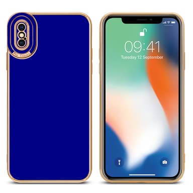 iPhone X / XS silikondeksel cover (blå)