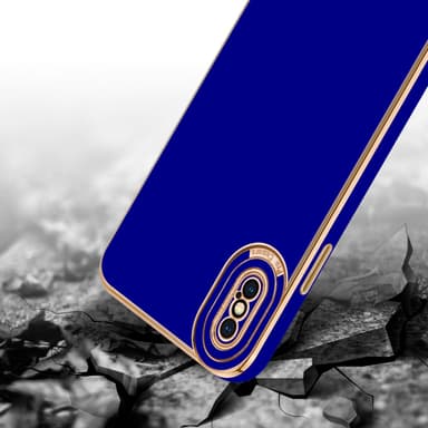 iPhone X / XS silikondeksel cover (blå)