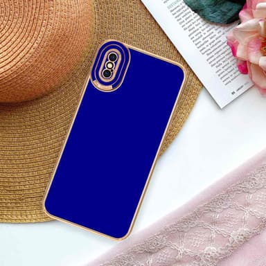 iPhone X / XS silikondeksel cover (blå)