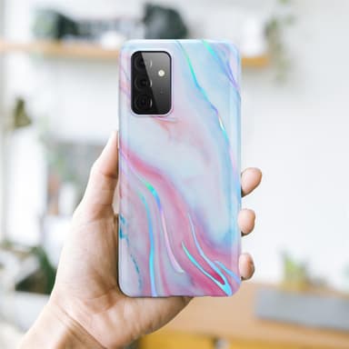 Samsung Galaxy A72 4G / 5G lommebokdeksel etui (hvit)