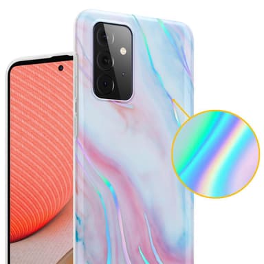 Samsung Galaxy A72 4G / 5G lommebokdeksel etui (hvit)