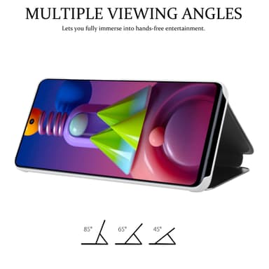 Samsung Galaxy M51 lommebokdeksel etui (sølv)