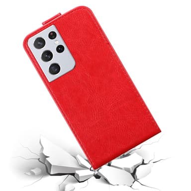 Samsung Galaxy S22 ULTRA deksel flip cover (rød)