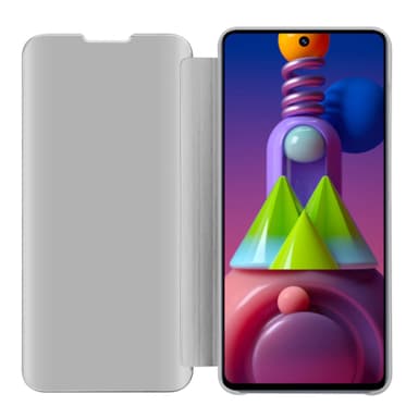 Samsung Galaxy M51 lommebokdeksel etui (sølv)