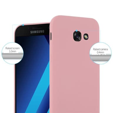 Deksel Samsung Galaxy A7 2017 Silikon cover (rosa)