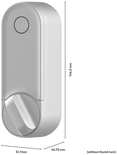 Yale Linus L2 digital dørlås (sølv)