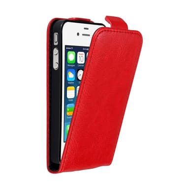 iPhone 4 / 4S deksel flip cover (rød)