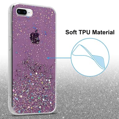 iPhone 7 PLUS / 7S PLUS / 8 PLUS Silikondeksel Glitter