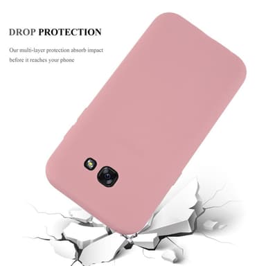 Deksel Samsung Galaxy A7 2017 Silikon cover (rosa)