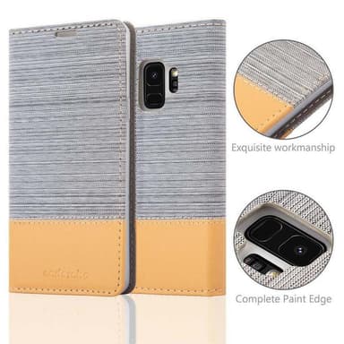 Samsung Galaxy S9 lommebokdeksel etui (grå)