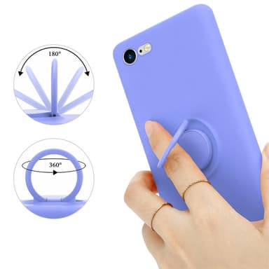 Deksel iPhone 7 / 7S / 8 / SE 2020 Ring Case (lilla)