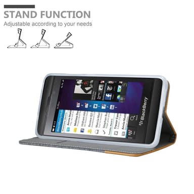 Blackberry Z10 lommebokdeksel etui (grå)