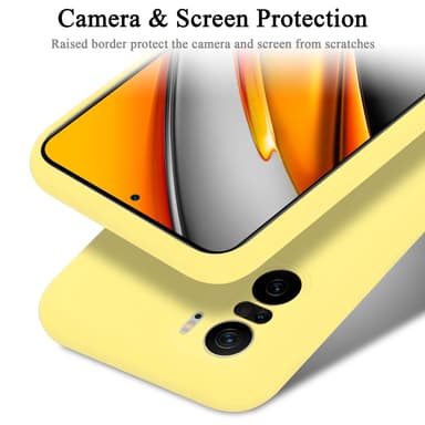 Xiaomi Mi 11i / POCO F3 silikondeksel case (gul)