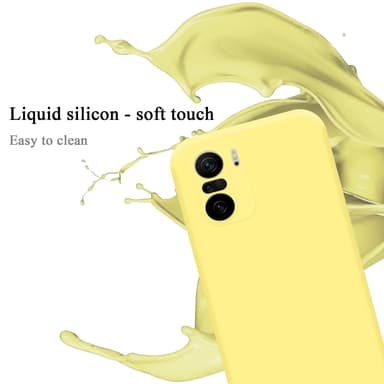 Xiaomi Mi 11i / POCO F3 silikondeksel case (gul)
