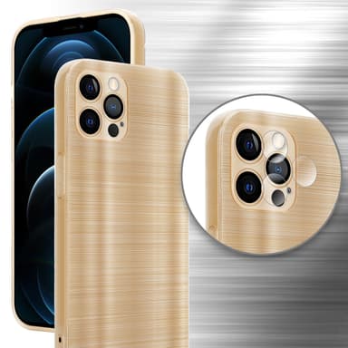 iPhone 12 PRO MAX Silikondeksel Beskyttelse (gold)