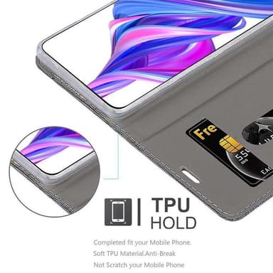 Honor 9X PRO lommebokdeksel etui (grå)