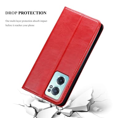 OnePlus Nord CE 2 5G lommebokdeksel case (rød)