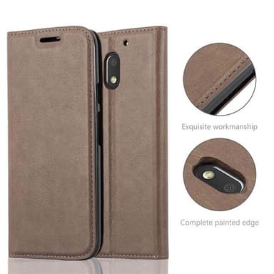 Motorola MOTO E3 lommebokdeksel case (brun)