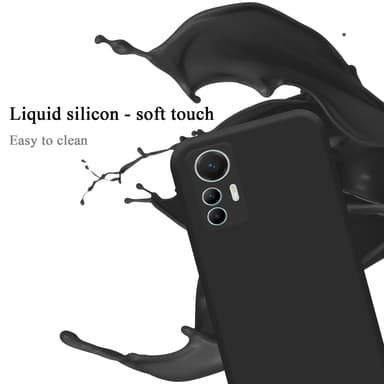 Xiaomi 12 LITE silikondeksel case (svart)