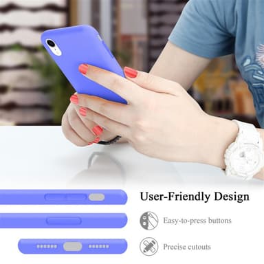 iPhone XR silikondeksel case (lilla)