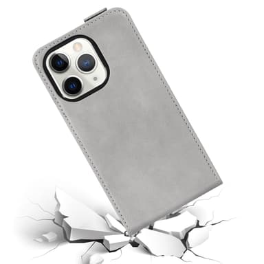 iPhone 13 PRO Deksel Flip Case (grå)