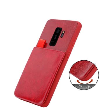 Samsung Galaxy S9 PLUS Deksel Kunstskinn (rød)
