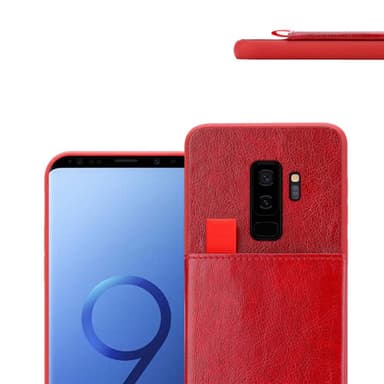 Samsung Galaxy S9 PLUS Deksel Kunstskinn (rød)