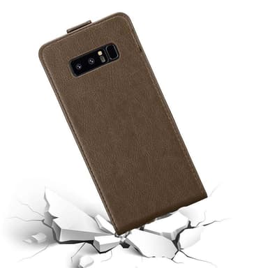 Samsung Galaxy NOTE 8 deksel flip cover (brun)