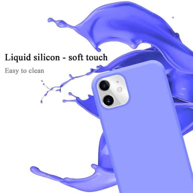 iPhone 11 silikondeksel case (lilla)