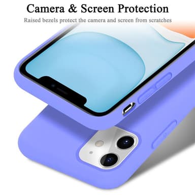 iPhone 11 silikondeksel case (lilla)