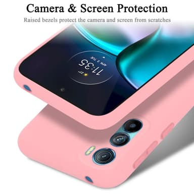 Motorola EDGE 30 silikondeksel case (rosa)