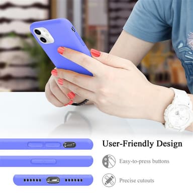 iPhone 11 silikondeksel case (lilla)