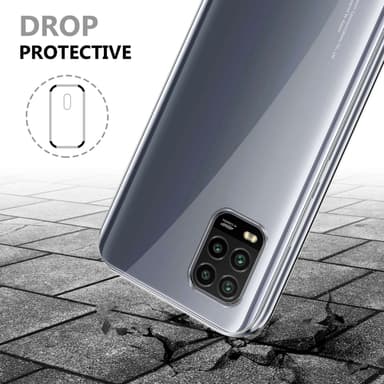 Xiaomi Mi 10 LITE Deksel 360 Case Cover (Gjennomsiktig)