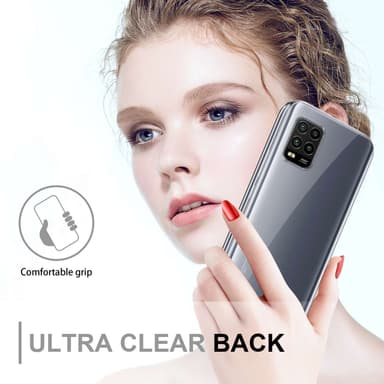 Xiaomi Mi 10 LITE Deksel 360 Case Cover (Gjennomsiktig)
