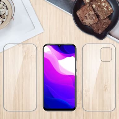 Xiaomi Mi 10 LITE Deksel 360 Case Cover (Gjennomsiktig)
