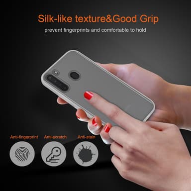 Samsung Galaxy A21 Deksel Case Cover (gjennomsiktig)