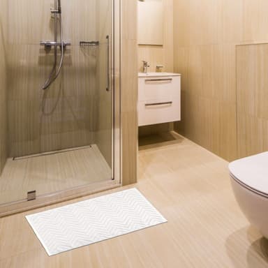 Badematte Dusjmatte (hvit)