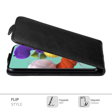 Samsung Galaxy A51 5G deksel flip cover (svart)