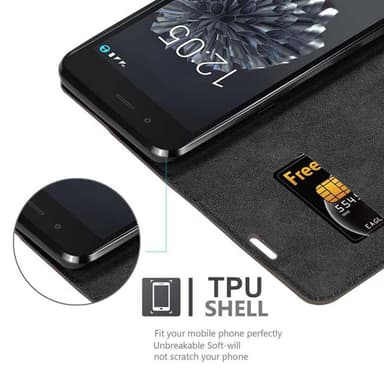 BQ Aquaris X5 PLUS lommebokdeksel case (brun)